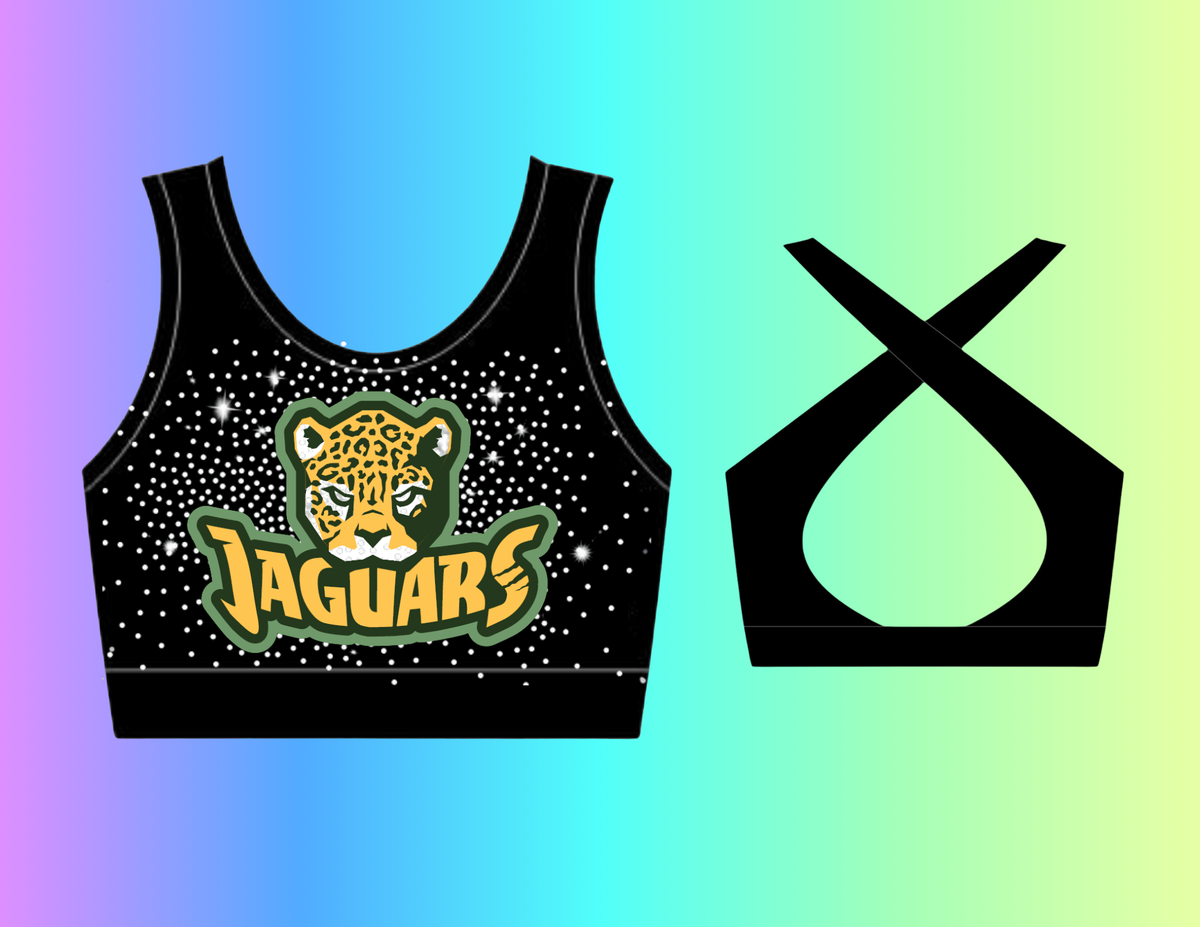 Jaguars - Brassière de sport rhinestone