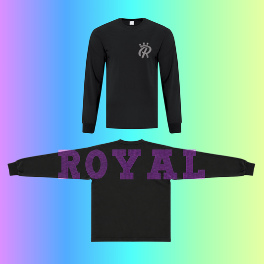 Royal - Design club manche longue en rhinestone