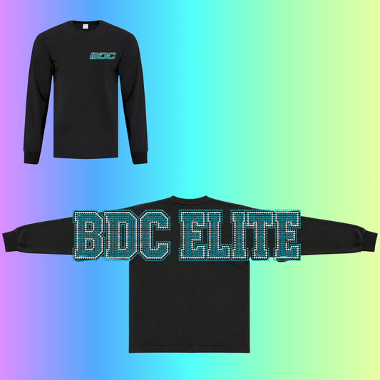 BDC - Design club manche longue en rhinestone